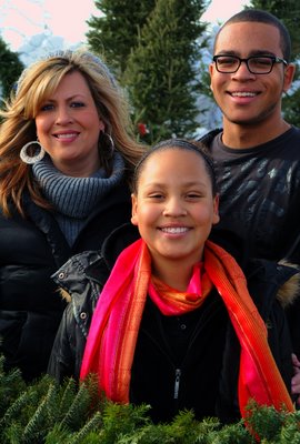 LaDawn and the grandkids - we got a quick visit flying in from Florida!