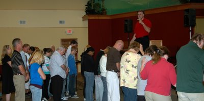 Altar call in Grand Rapids, MN