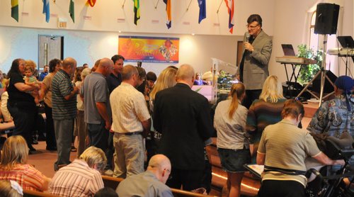 Altar call in Hillsdale, MI