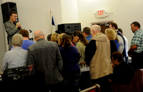 Altar call at Family Christian Center, Laurel, MT