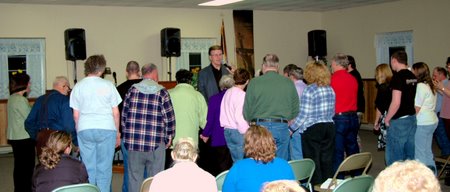 Altar call at Maranatha A/G