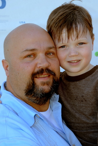 Mark Brooks and his son, Jake