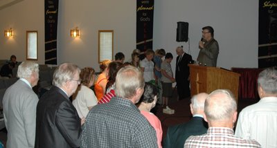 Altar call at Park Rapids, MN