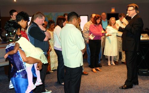 altar call at Sioux Falls, SD