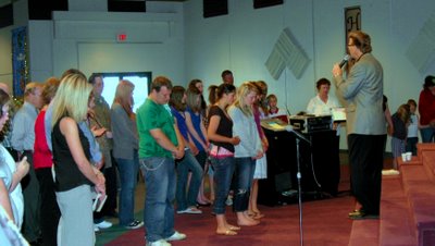 Altar call at Wahpeton, ND