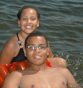 Myanna & Dante at the lake