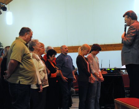 Altar call in Waupaca, WI 