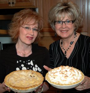 Displaying Debbie's famous pies!