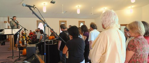 Altar call at Oak Dale Church